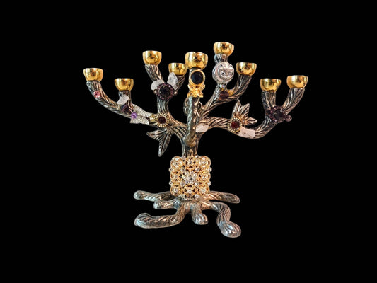 Tree of Life Bling Menorah