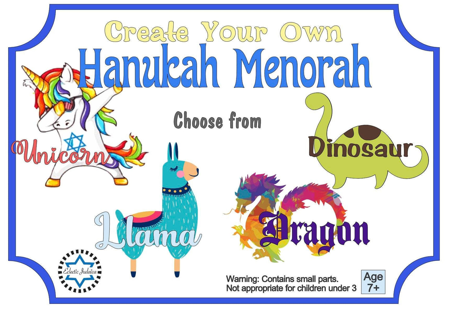 Make Your Own Unicorn Menorah Kit!
