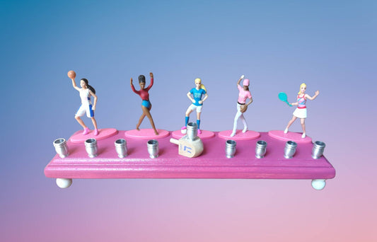 Classic and Nostalgic Barbie Menorah