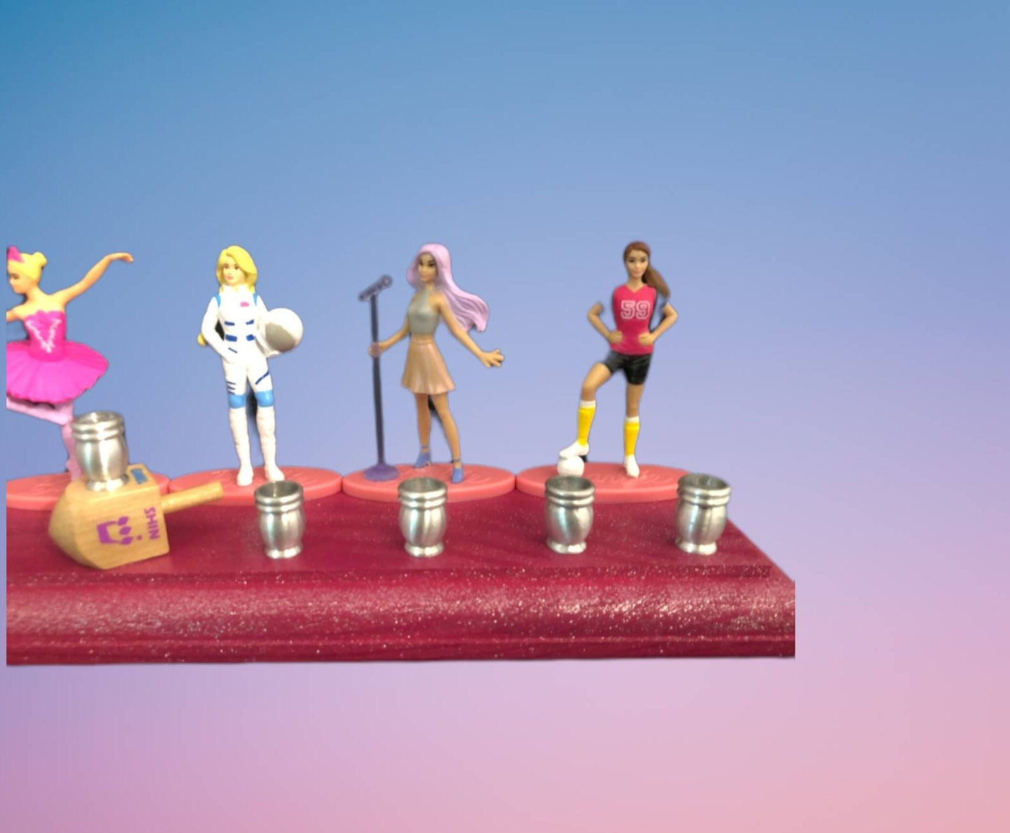 Classic and Nostalgic Barbie Menorah