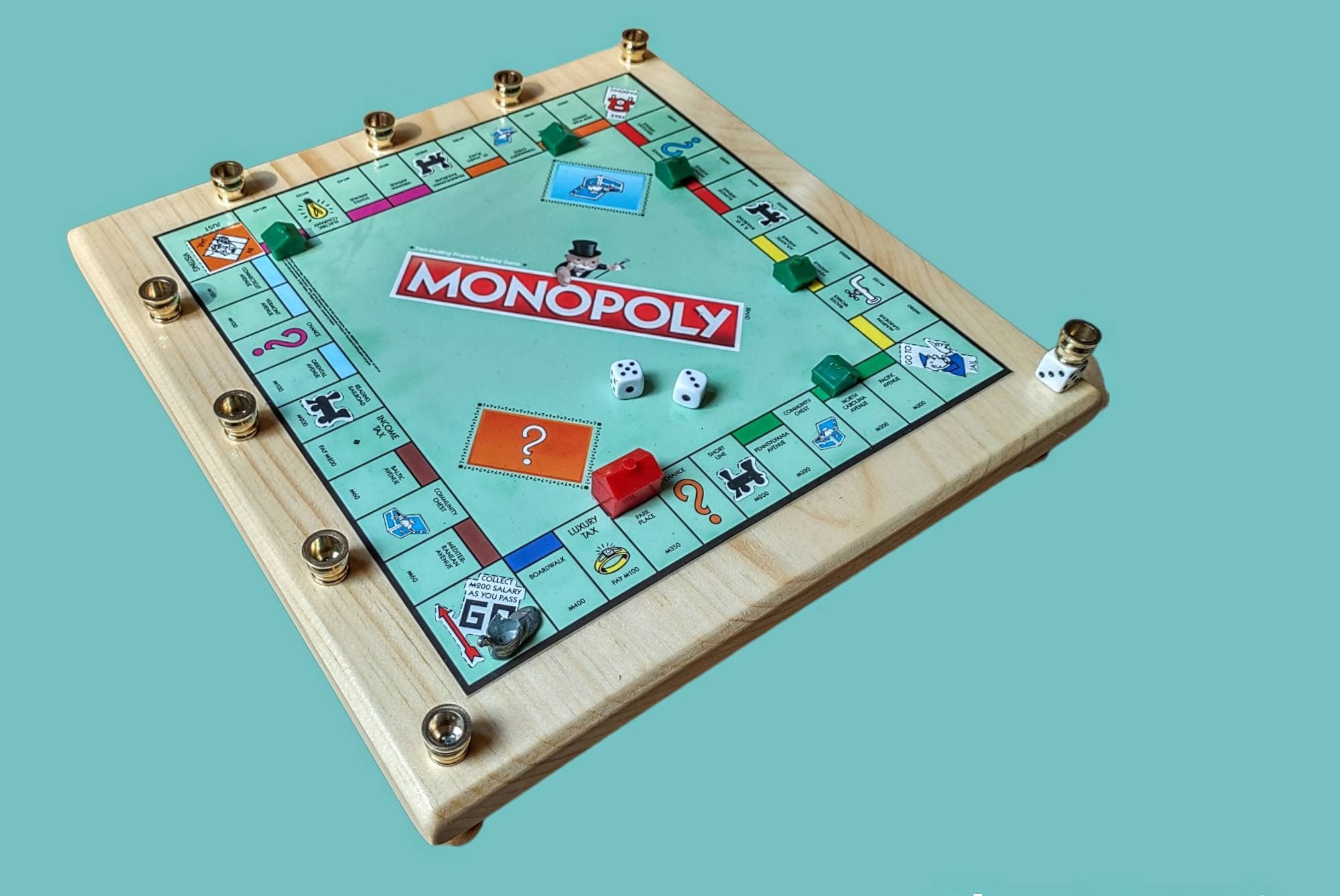 Monopoly Board Game Menorah Hanukah Chanukah Real Estate Menorah Family Game Night outlet Jewish Gifts